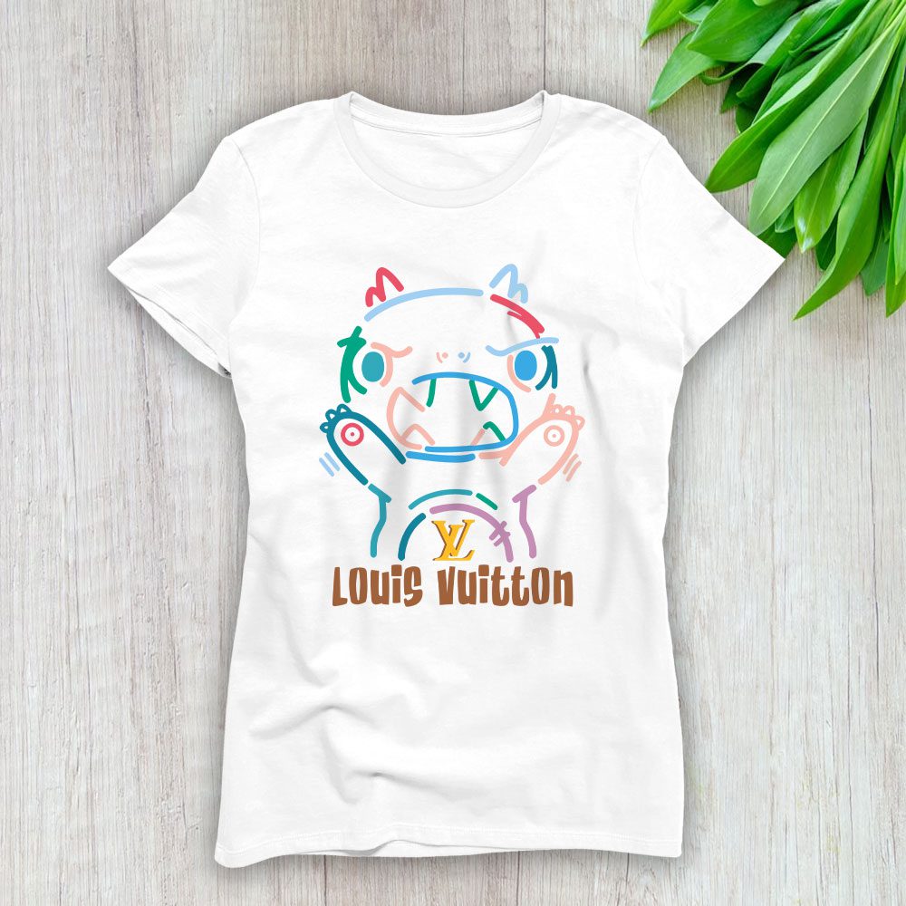 Crayon Dino Louis Vuitton Lady T-Shirt Women BTN15075