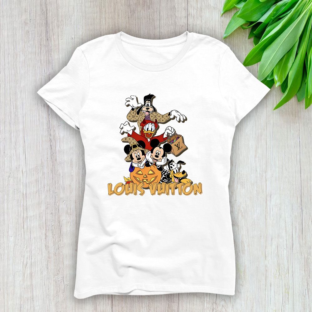 Mickey And Friends Louis Vuitton Lady T-Shirt Women BTN14662