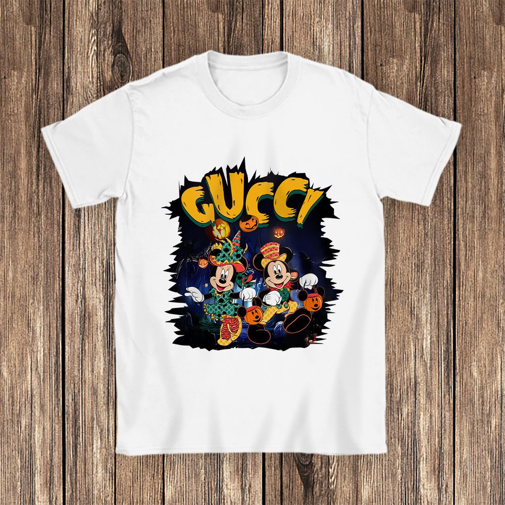 Disney Mickey Happy Halloween Louis Vuitton Unisex T-Shirt Cotton Tee BN15109