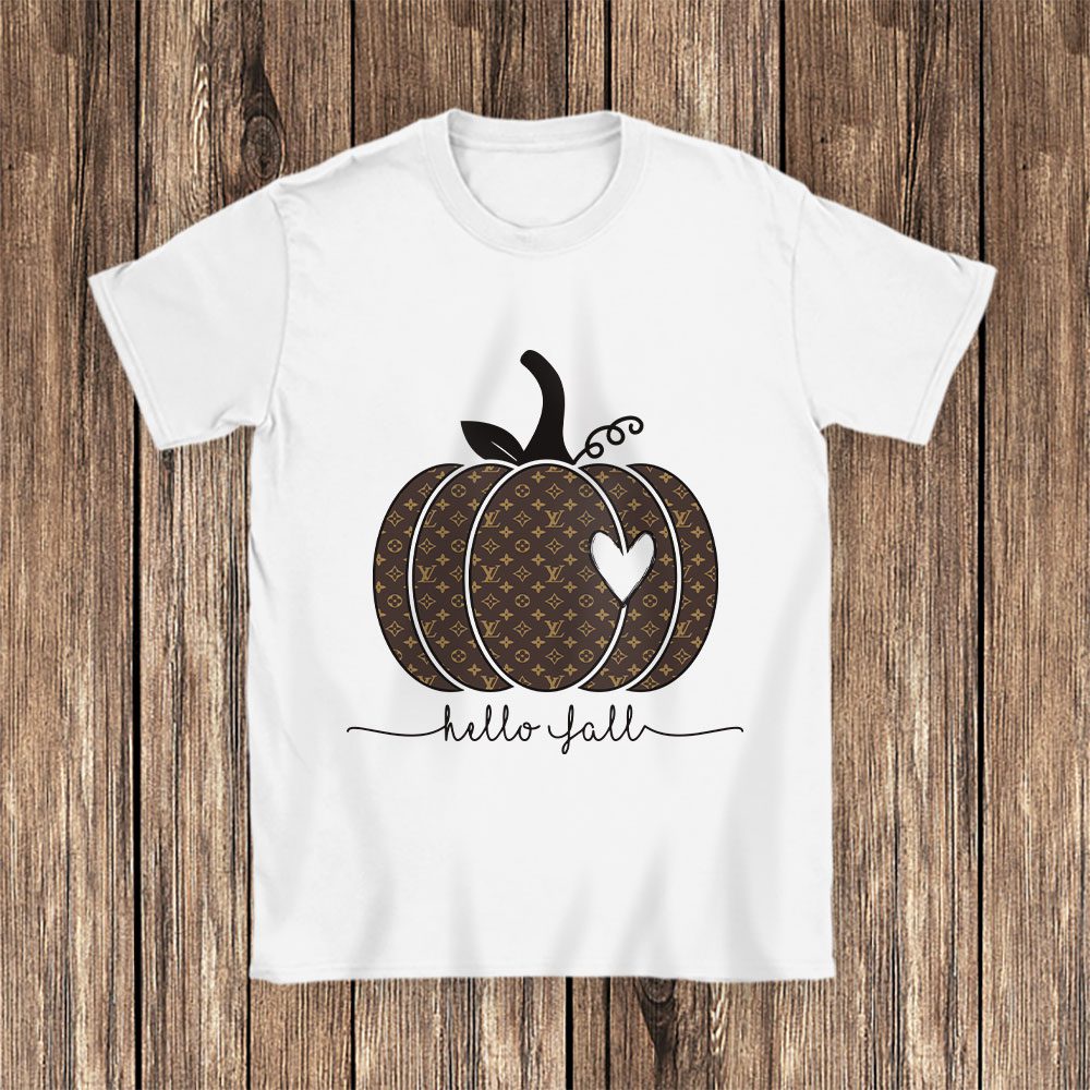 Pumpkin Hello Fall Louis Vuitton Unisex T-Shirt Cotton Tee BN15095