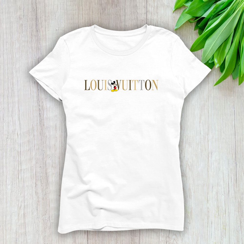 Mickey Mouse Louis Vuitton Lady T-Shirt Women BTN14621