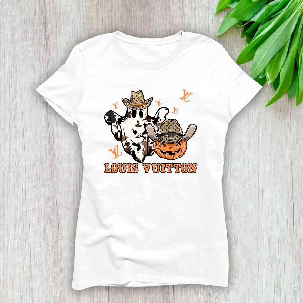 Spooky Ghost Louis Vuitton Lady T-Shirt Women BTN14596