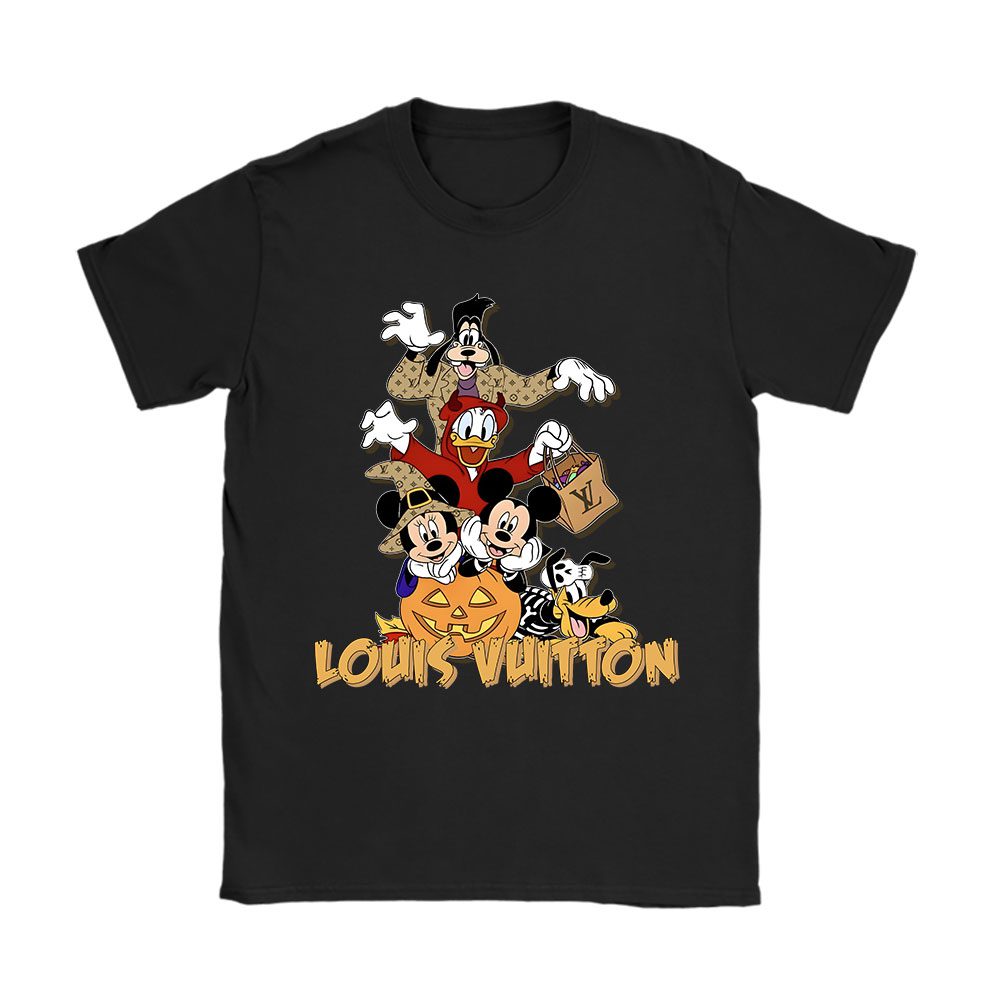Mickey And Friends Louis Vuitton Unisex T-Shirt Cotton Tee BN14662