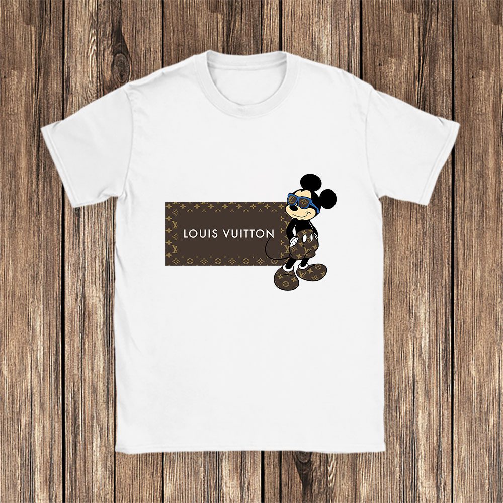 Disney Mickey Louis Vuitton Unisex T-Shirt Cotton Tee BN14603