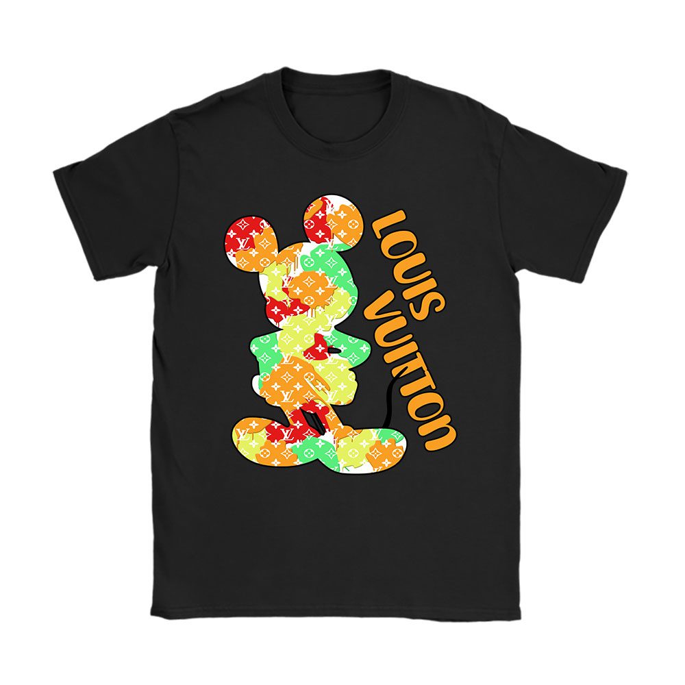 Disney Mickey Louis Vuitton Unisex T-Shirt Cotton Tee BN14604