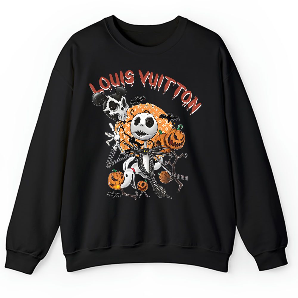 Disney Nightmare On The Main Street Jack Skellington Louis Vuitton Unisex Sweatshirt BTN14660