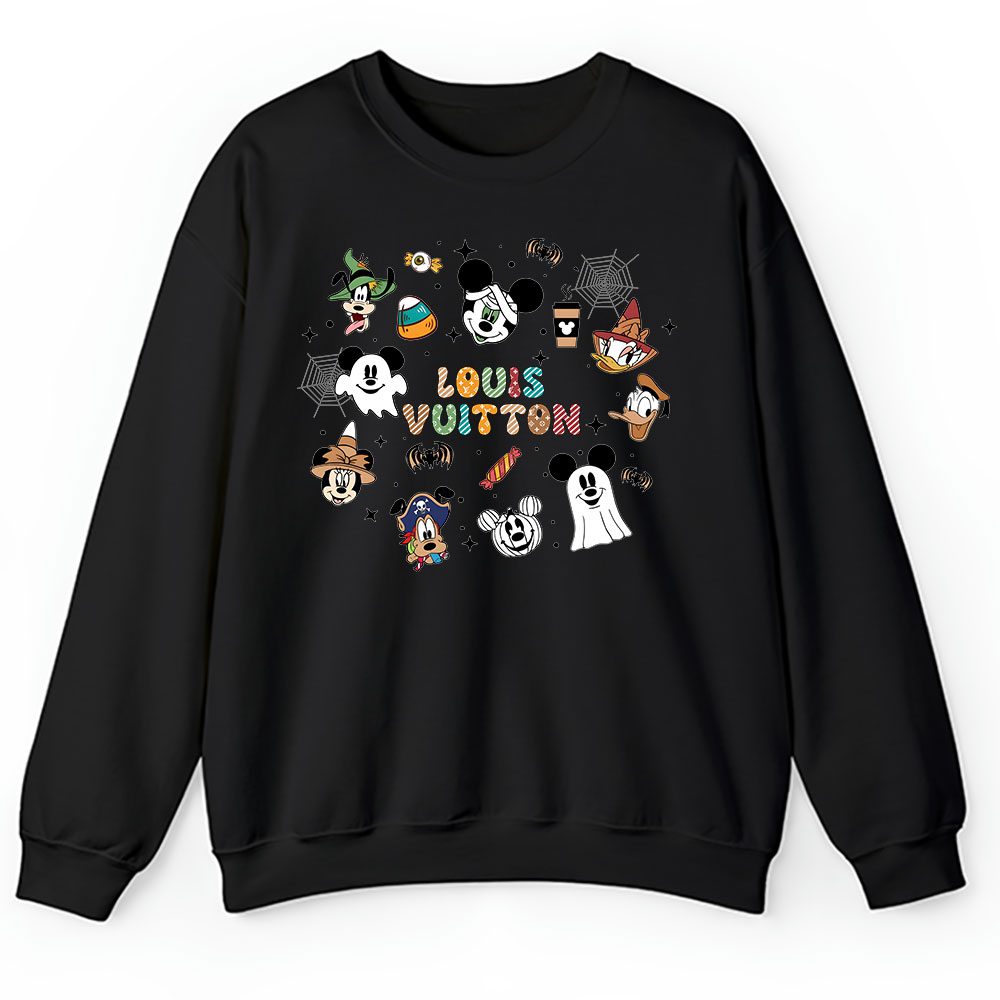 Mickey Minnie Spooky Vibes Halloween Louis Vuitton Unisex Sweatshirt BTN14671