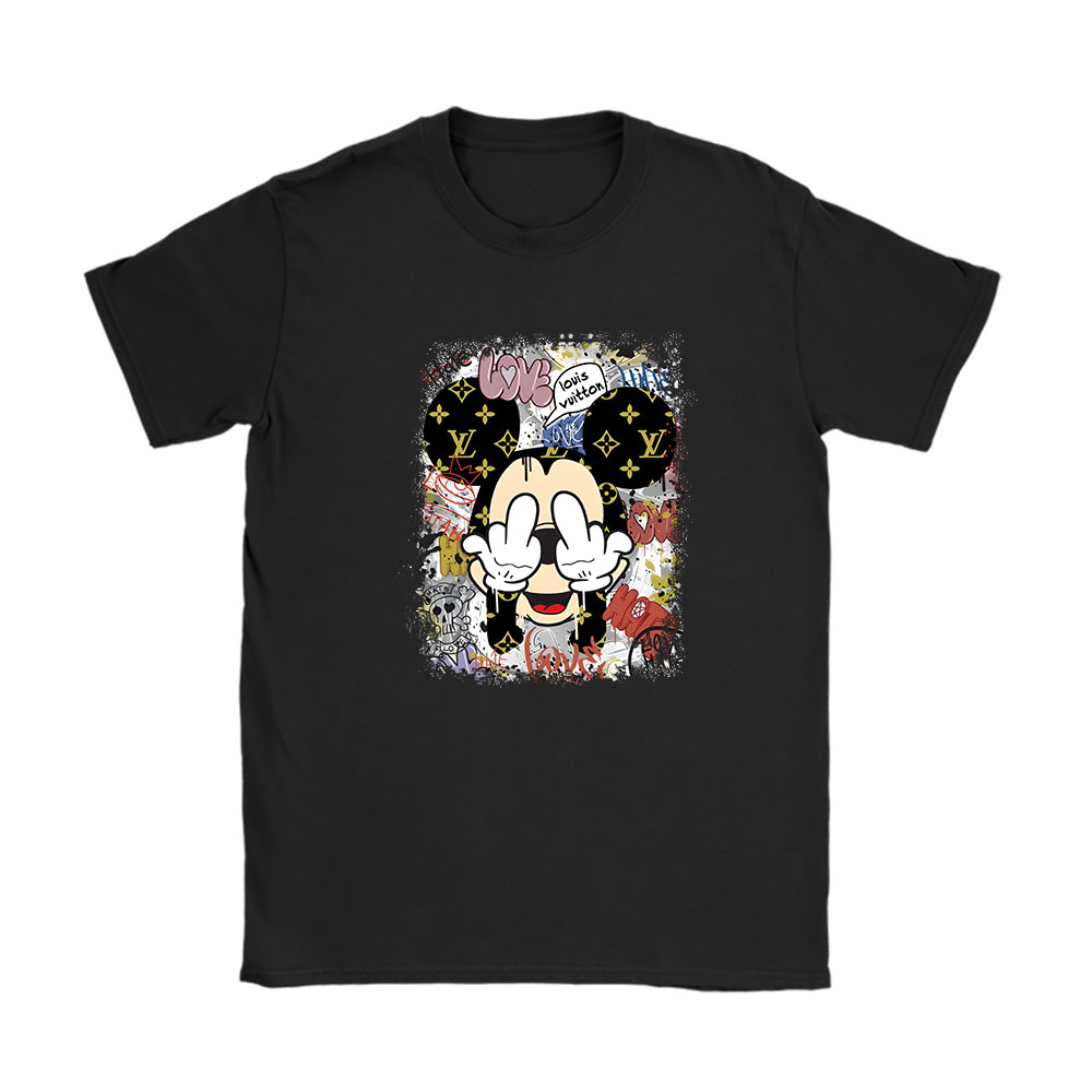 Mickey Louis Vuitton Unisex T-Shirt Cotton Tee BN14332