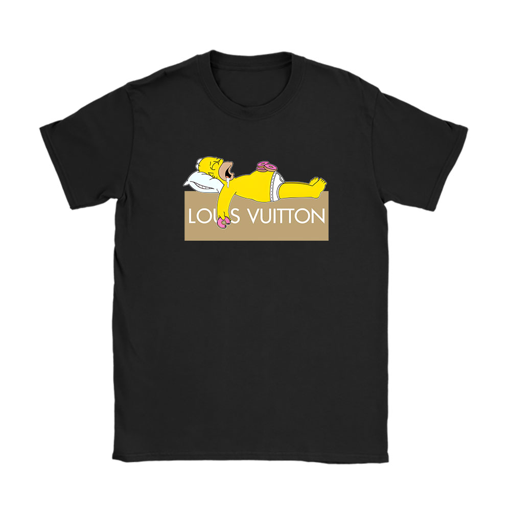 Homer Simpson Louis Vuitton Unisex T-Shirt Cotton Tee BN14318