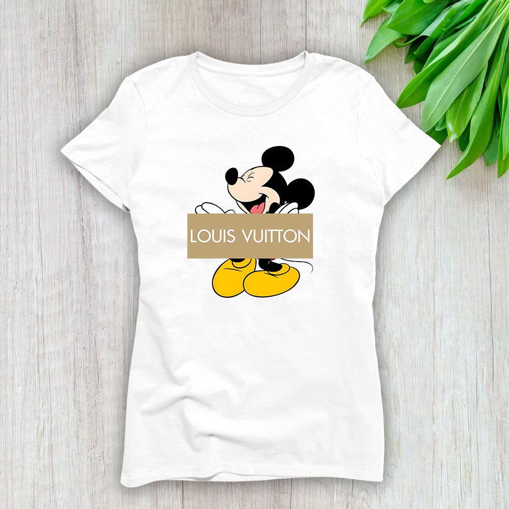 Disney Mickey Louis Vuitton Lady T-Shirt Women BTN14300