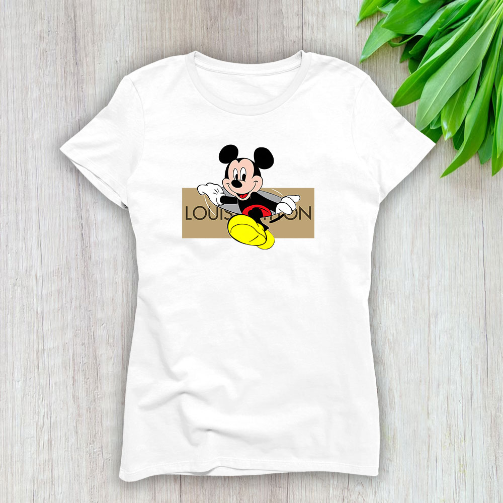 Disney Mickey Mouse Louis Vuitton Lady T-Shirt Women BTN14306