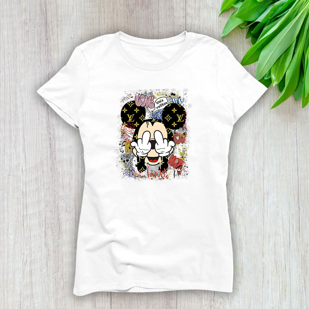 Mickey Louis Vuitton Lady T-Shirt Women BTN14332