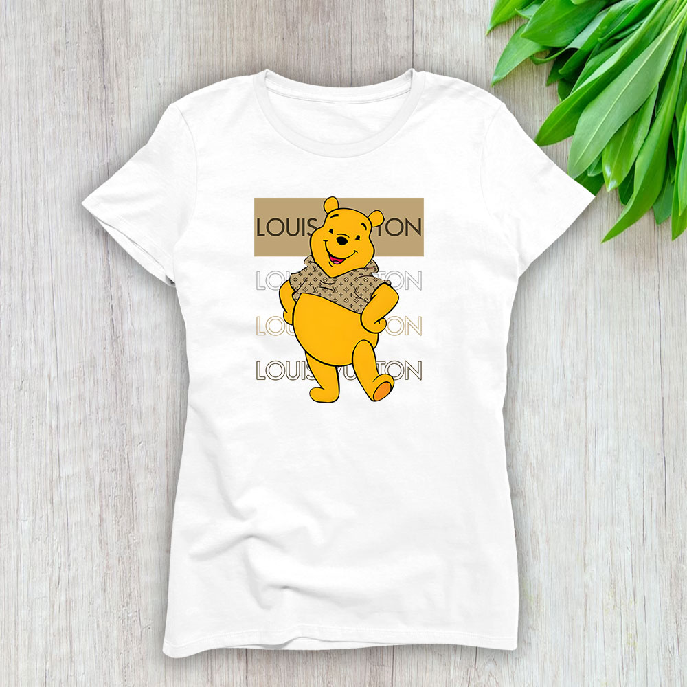 Pooh Bear Louis Vuitton Lady T-Shirt Women BTN14339
