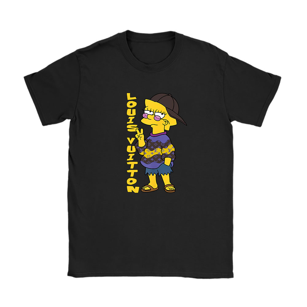 The Simpsons Lisa Simpson Louis Vuitton Unisex T-Shirt Cotton Tee BN13770