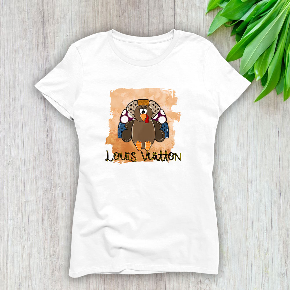Thankful Turkey Louis Vuitton Lady T-Shirt Women BTN13348