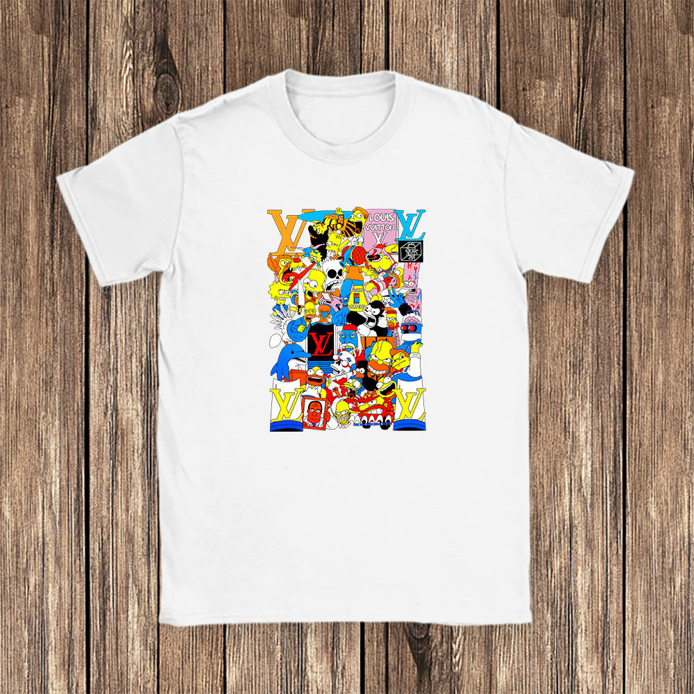 The Simpsons Treehouse Of Horror Louis Vuitton Unisex T-Shirt Cotton Tee BN13773