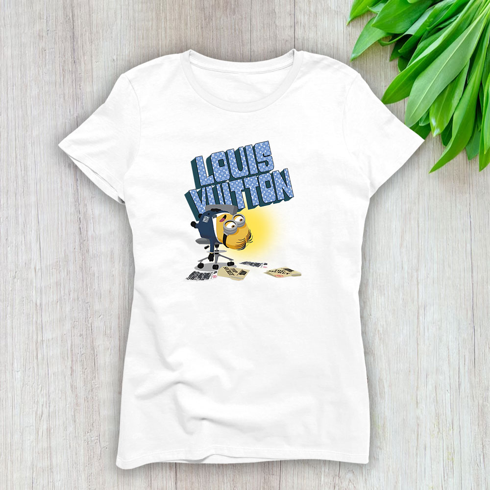 Minions Despicable Me Louis Vuitton Lady T-Shirt Women BTN13339