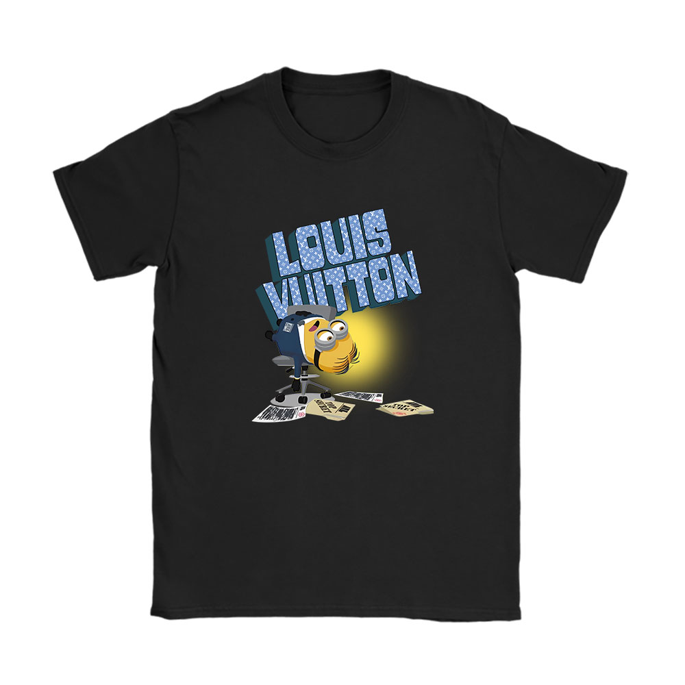 Minions Despicable Me Louis Vuitton Unisex T-Shirt Cotton Tee BN13339