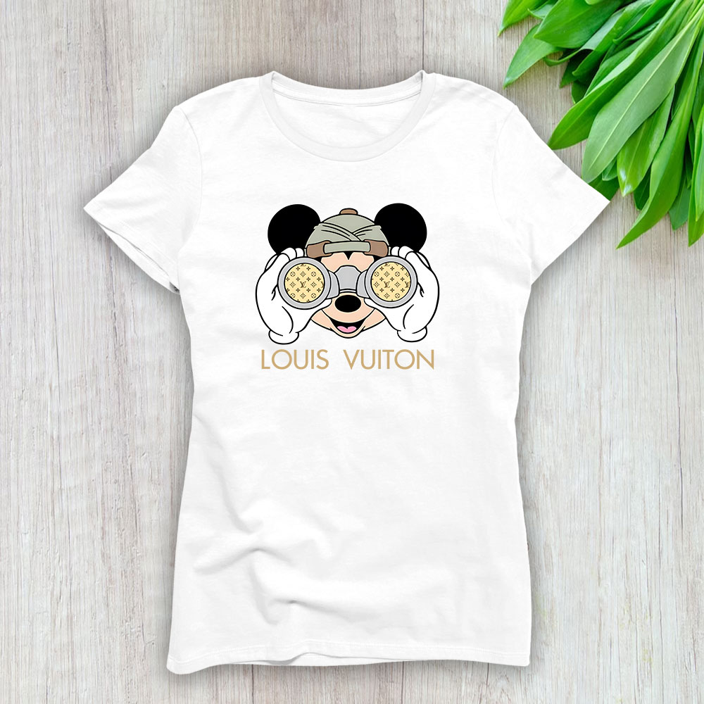 Disney Mickey Louis Vuitton Lady T-Shirt Women BTN11703