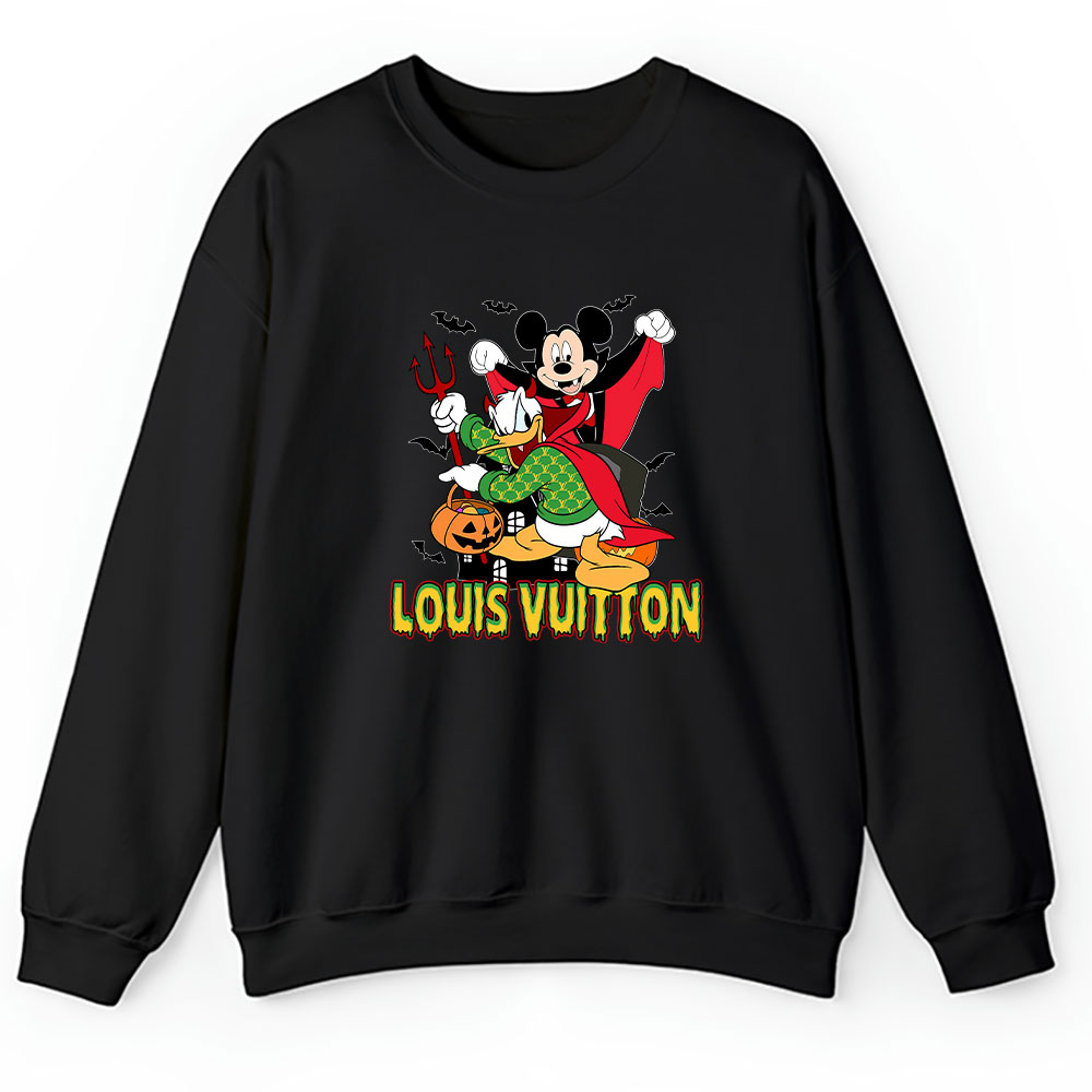 Disney Mickey Halloween Shirt Louis Vuitton Unisex Sweatshirt BTN11702