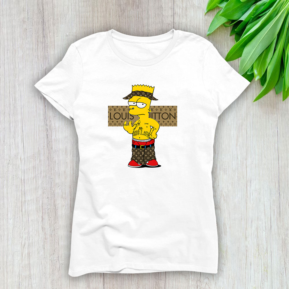 Bart Simpson Louis Vuitton Lady T-Shirt Women BTN11697