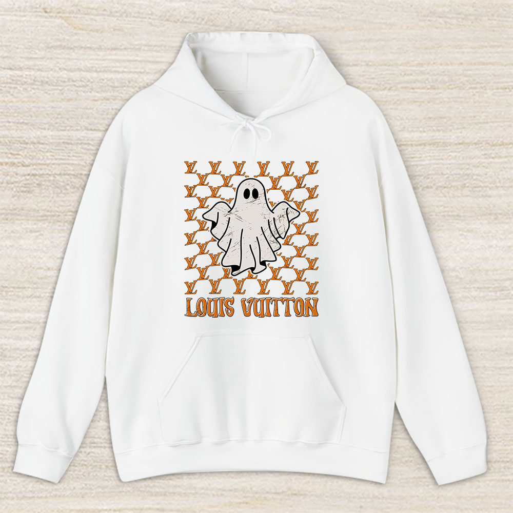 Retro Vintage Checkered Ghost Halloween Louis Vuitton Unisex Hoodie TAH11570