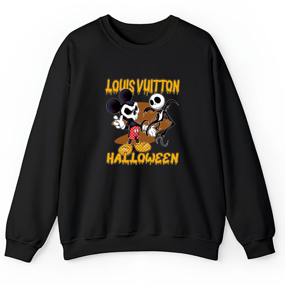Disney Mickey Halloween Shirt Louis Vuitton Unisex Sweatshirt BTN11550