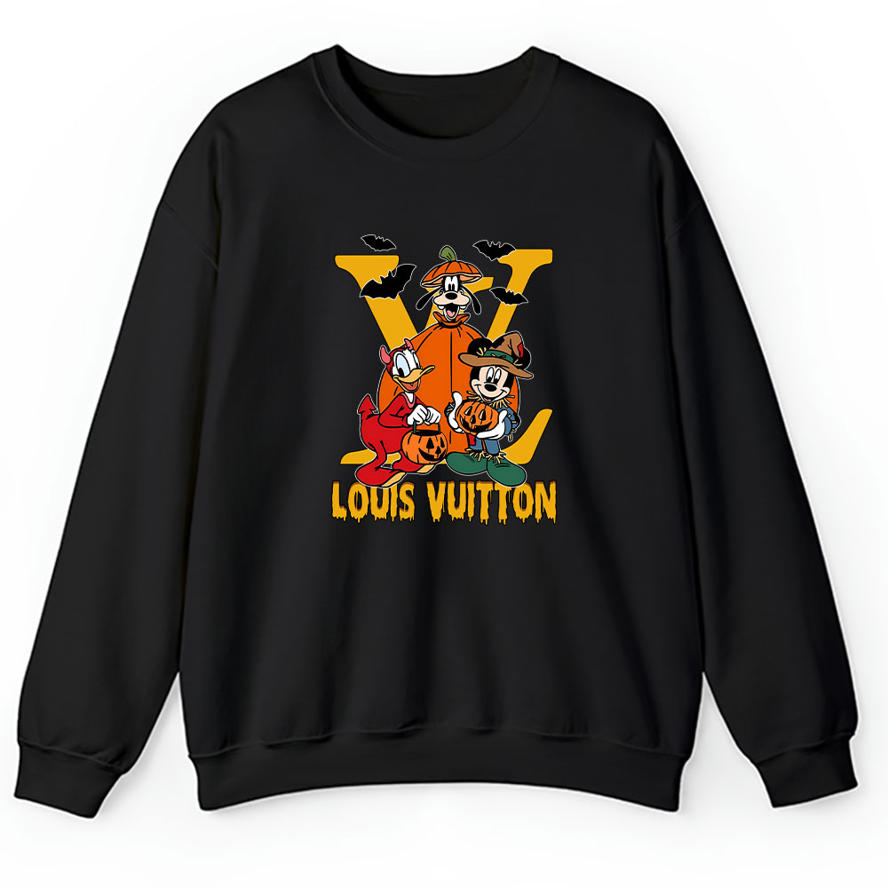 Disney Mickey And Friends Halloween Louis Vuitton Unisex Sweatshirt BTN11545