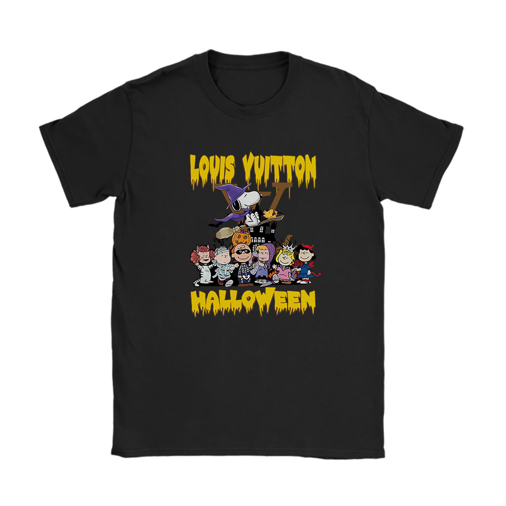 Peanuts Halloween Louis Vuitton Unisex T-Shirt Cotton Tee BN11569