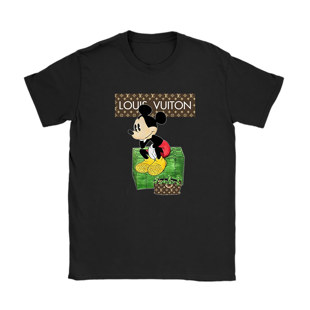 Disney Mickey Louis Vuitton Unisex T-Shirt Cotton Tee BN11551