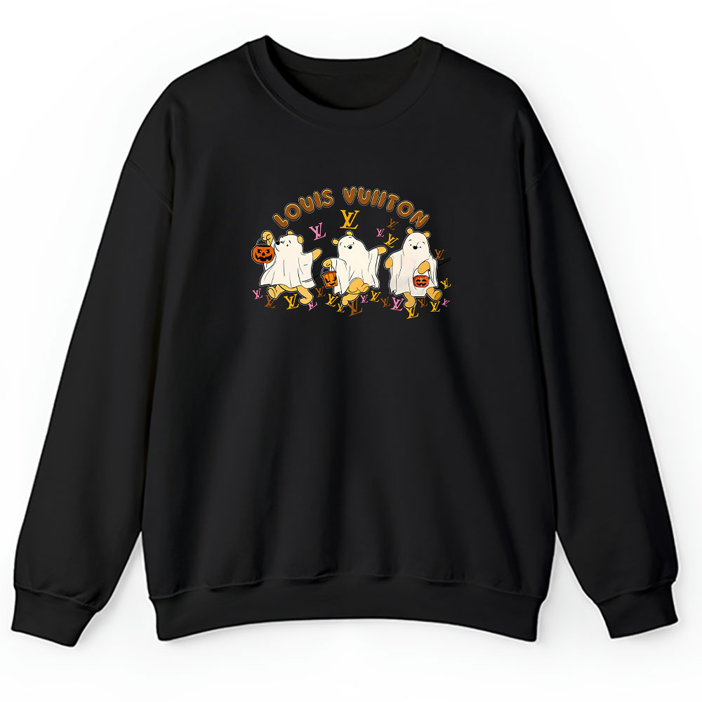 Retro Pooh Ghost Halloween Louis Vuitton Unisex Hoodie TAH10123