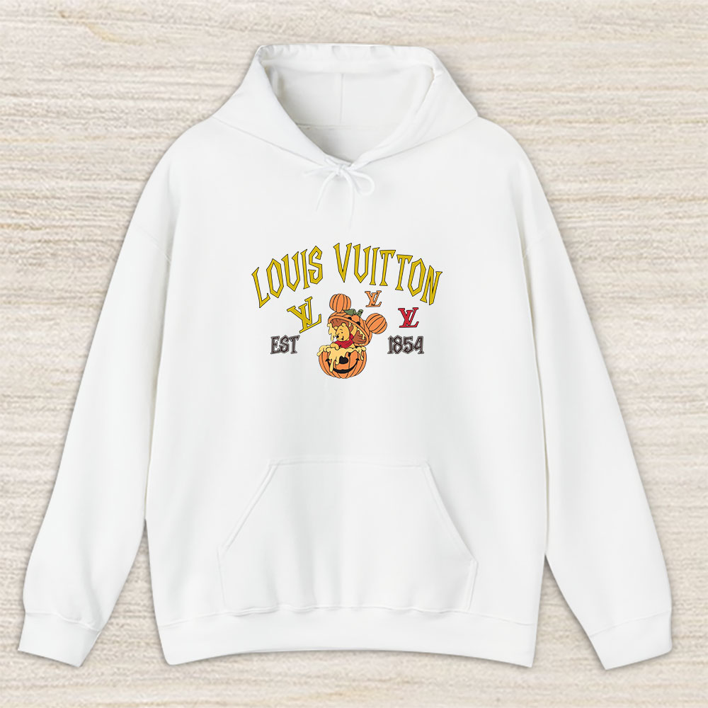 Retro Pooh Ghost Halloween Louis Vuitton Unisex Hoodie TAH10124