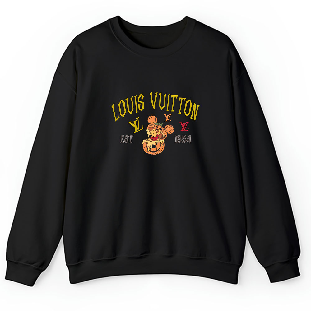 Retro Pooh Ghost Halloween Louis Vuitton Unisex Hoodie TAH10124
