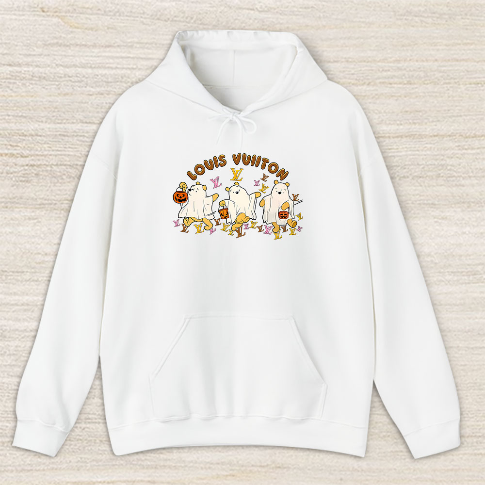 Retro Pooh Ghost Halloween Louis Vuitton Unisex Hoodie TAH10123