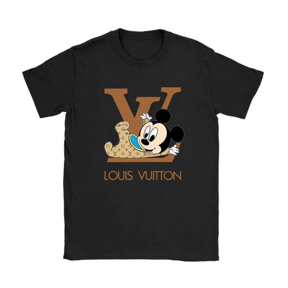 Disney Mickey Louis Vuitton Unisex T-Shirt Cotton Tee BN9813