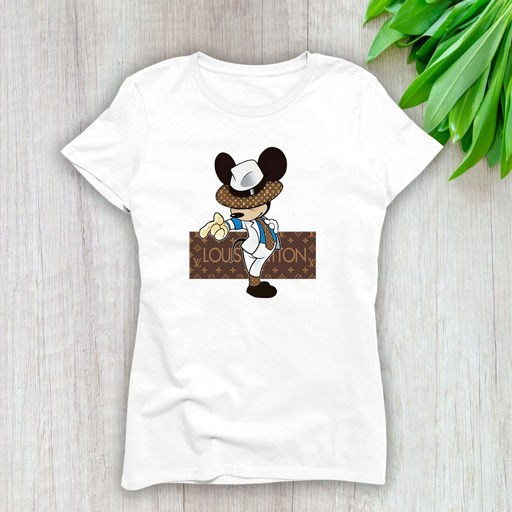 Disney Mickey Louis Vuitton Lady T-Shirt Women BTN9810