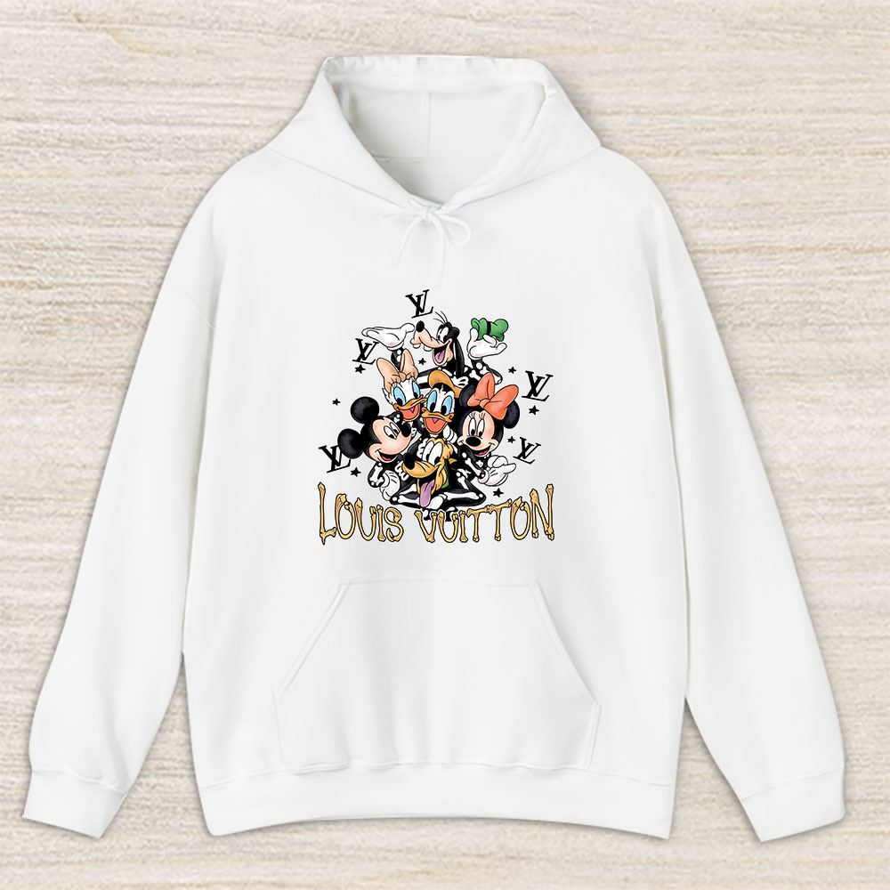 Mickey And Friends Skeleton Halloween Louis Vuitton Unisex Hoodie TAH9282