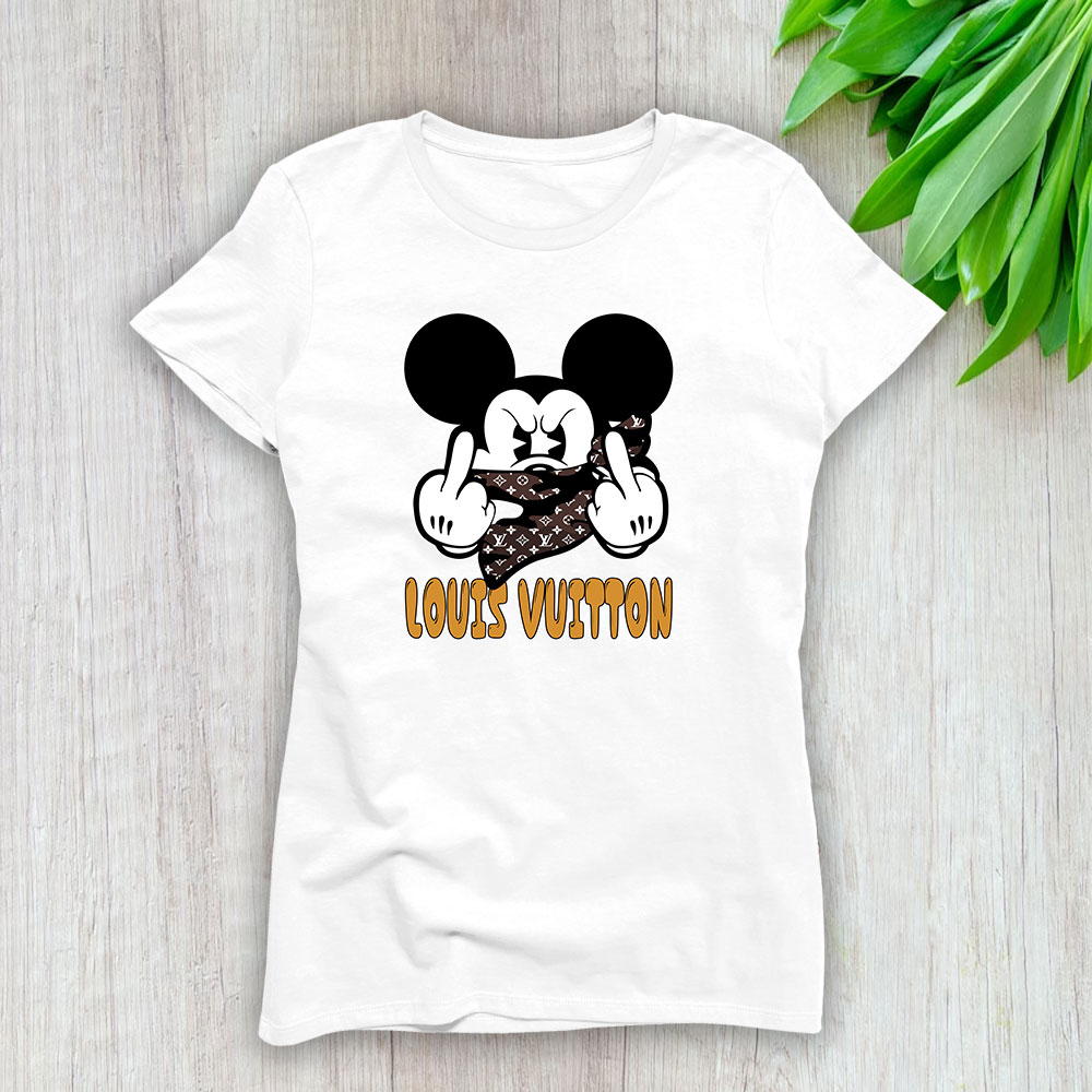 Mickey Mouse Louis Vuitton Lady T-Shirt Women BTN8293