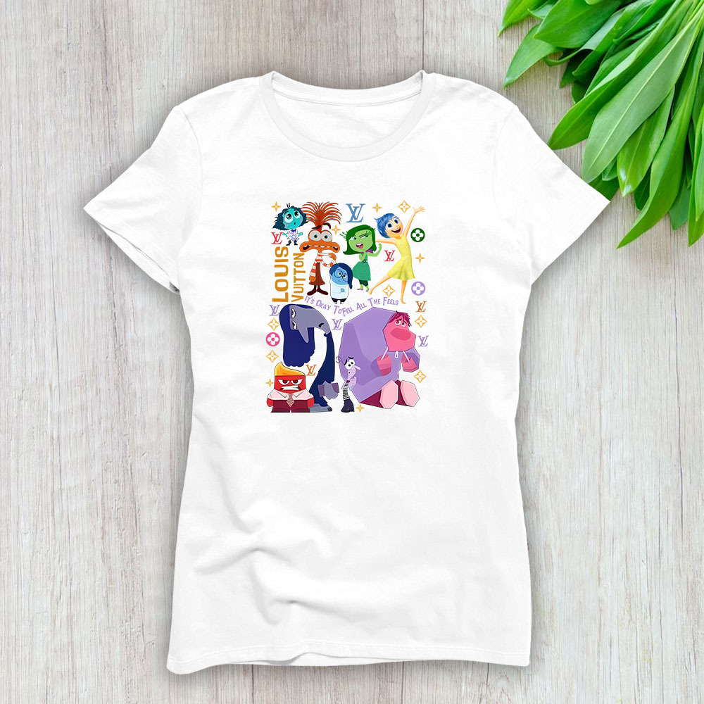 Inside Out 2 Its Okay To Feel All The Feels Louis Vuitton Lady T-Shirt Women BTN8187