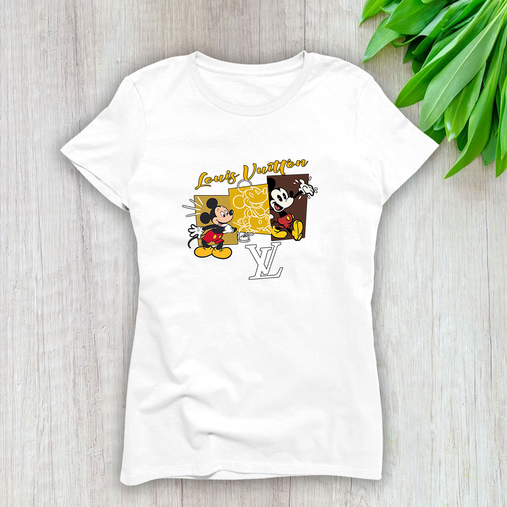 Mickey Mouse Louis Vuitton Lady T-Shirt Women BTN8297