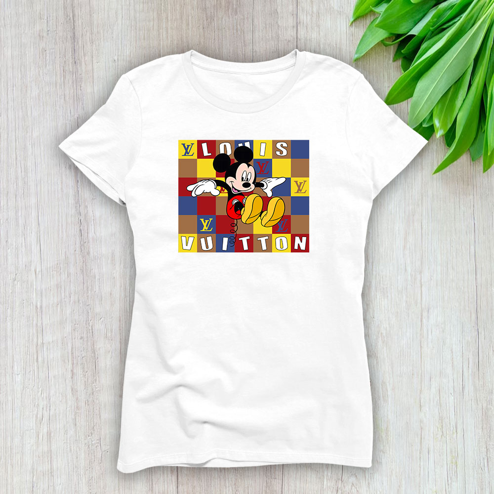 Mickey Mouse Louis Vuitton Lady T-Shirt Women BTN8290