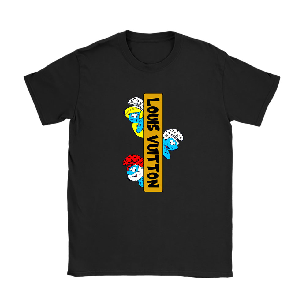 The Smurfs Louis Vuitton Unisex T-Shirt Cotton Tee BN8461
