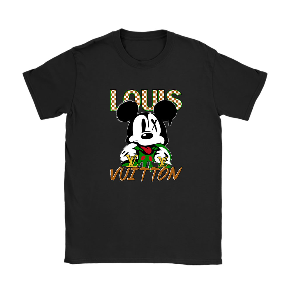 Mickey Mouse Louis Vuitton Unisex T-Shirt Cotton Tee BN8291