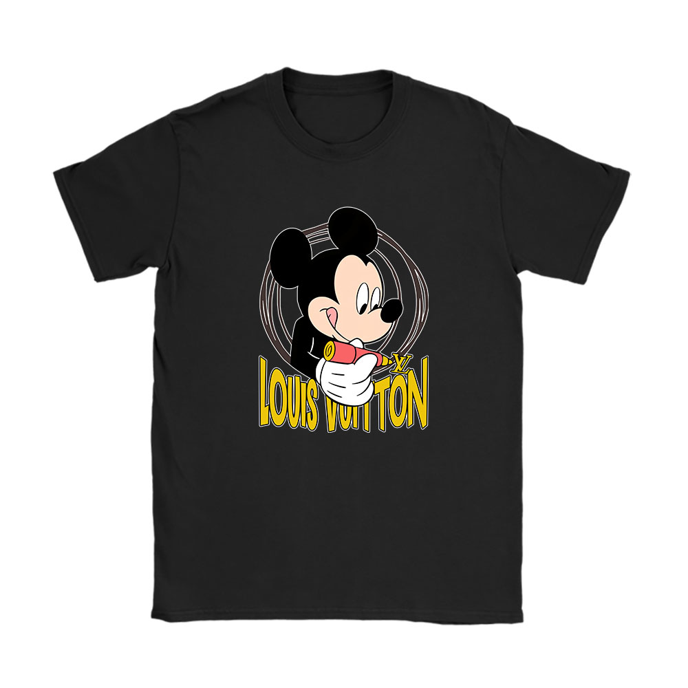 Mickey Mouse Louis Vuitton Unisex T-Shirt Cotton Tee BN8295