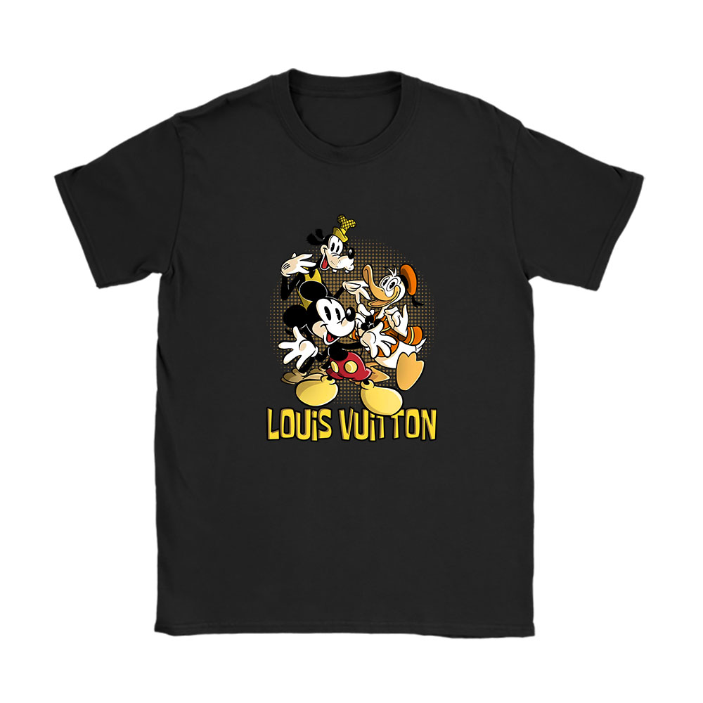Mickey Mouse Donald Duck Goofy Louis Vuitton Unisex T-Shirt Cotton Tee BN8262