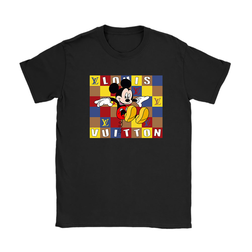 Mickey Mouse Louis Vuitton Unisex T-Shirt Cotton Tee BN8290
