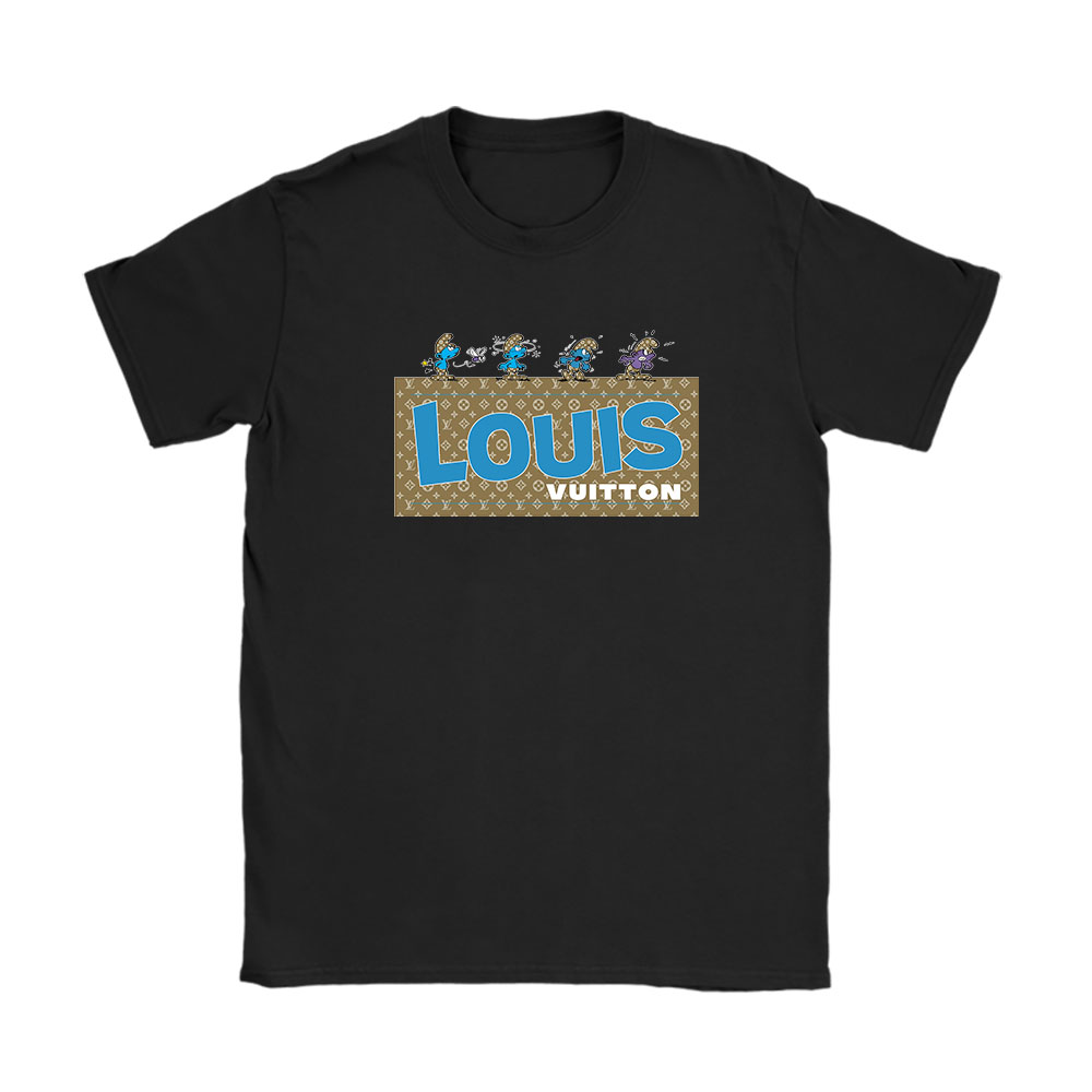 The Smurfs Louis Vuitton Unisex T-Shirt Cotton Tee BN7472