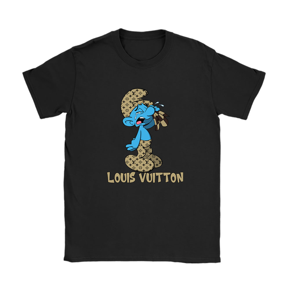 The Smurfs Louis Vuitton Unisex T-Shirt Cotton Tee BN7474