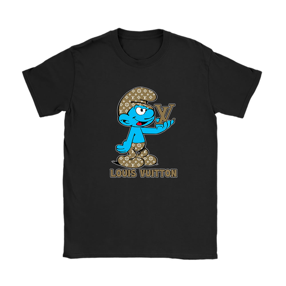 The Smurfs Louis Vuitton Unisex T-Shirt Cotton Tee BN7473