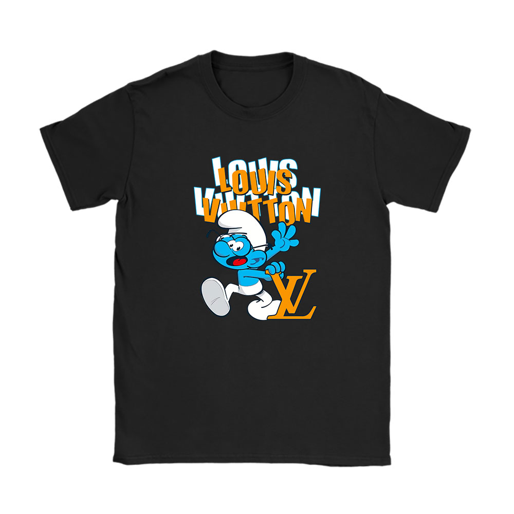 The Smurfs Louis Vuitton Unisex T-Shirt Cotton Tee BN7470